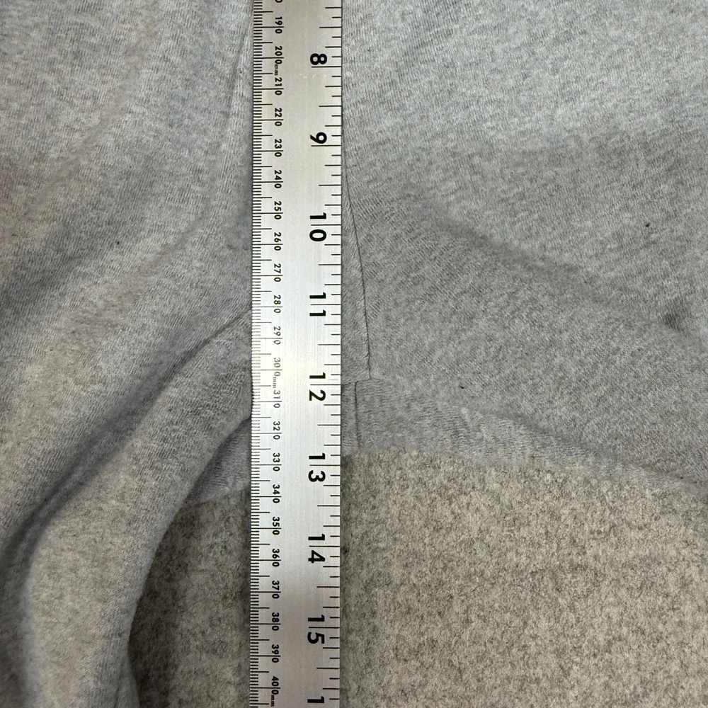 Unbranded Cargo Sweatpants Medium Gray Fleece Lined Elastic Waist Streetwear